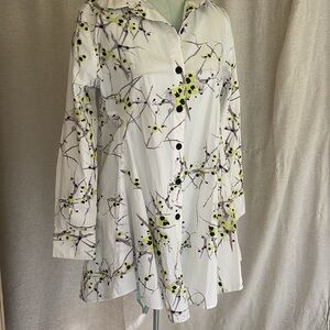 Artistic Japanese Inspired Women’s Tunic Shirt Dress